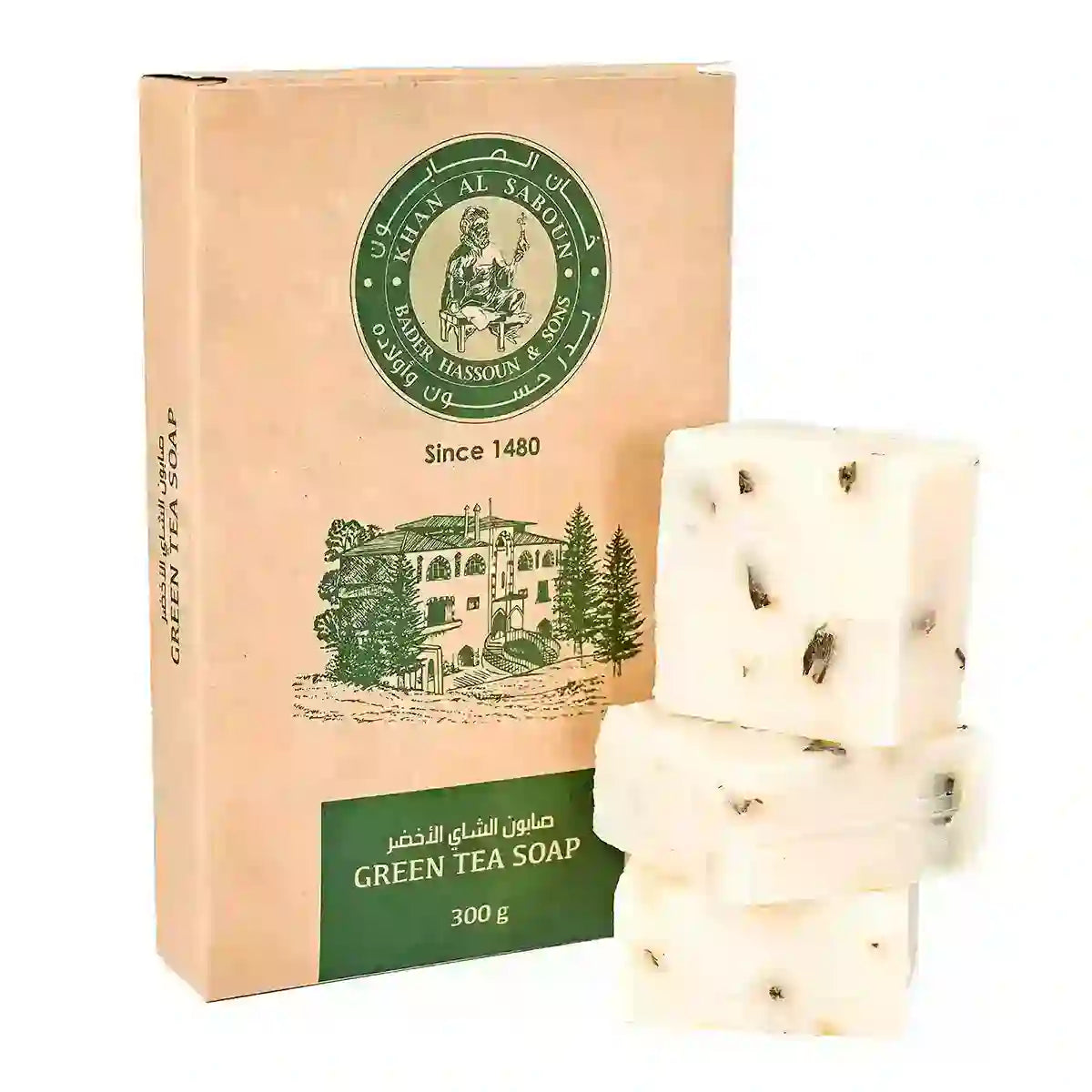 صابون الأعشاب - شاي أخضر - 300غ - Pack Of 6